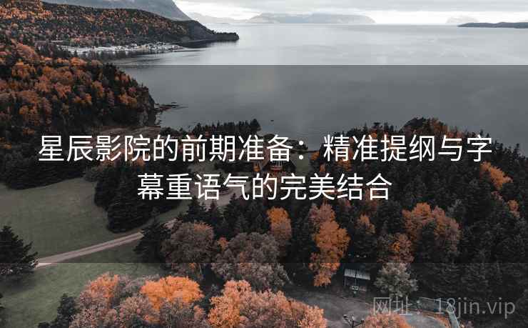 星辰影院的前期准备：精准提纲与字幕重语气的完美结合