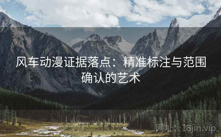 风车动漫证据落点:精准标注与范围确认的艺术 风车动漫证据落点:精准标注与范围确认的艺术